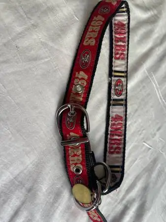 San Francisco 49ers emblem logo dog collar - Brand New