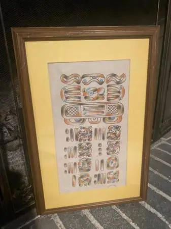 Mayan Calendar Framed