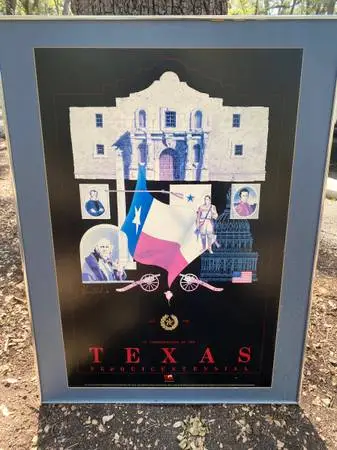 Texas Sesquicentennial 1836–1986 Commemorative Poster – Signed