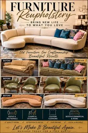 CVILLE CUSTOM FURNITURE REUPHOLSTERY