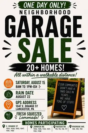 20 + Homes Community Yardsale
