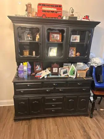 Beautiful all wood hutch for sale.