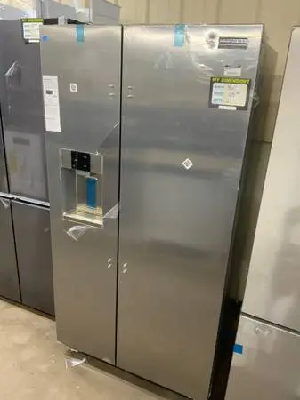 **FRIGIDAIRE PROFESSIONAL STAINLESS 22 CU FT SIDE BY SIDE FRIDGE**