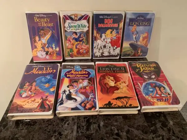Disney Childrens Movies (6), VHS - Will Separate