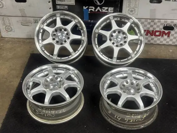 TOYOTA HONDA NISSAN FORD CHEVY RIMS WHEELS 14 INCH 5 LUGS SET OF 4