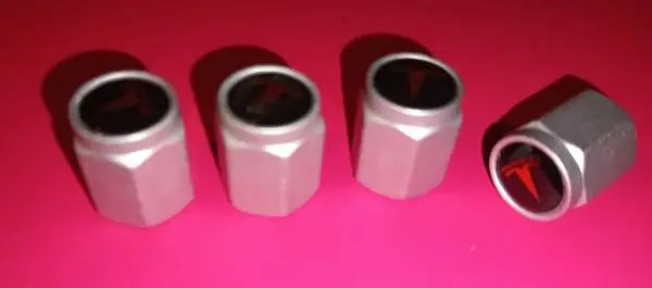 Tesla tire valve covers