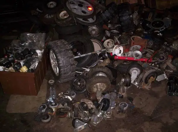 huge pile wheel castors etc collection