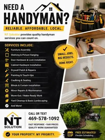 Local Handyman Services – Small Jobs Welcome