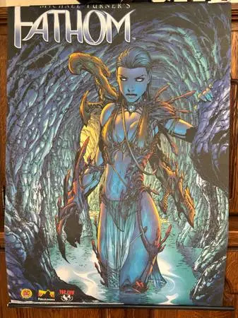 FATHOM Fabric Banner Poster, Michael Turner 27x38, 2000, Top Cow DF