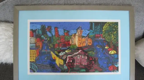 Framed Ltd. ed. lithograph - Remember the Alamo