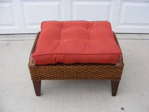 Cozy cushioned footstool