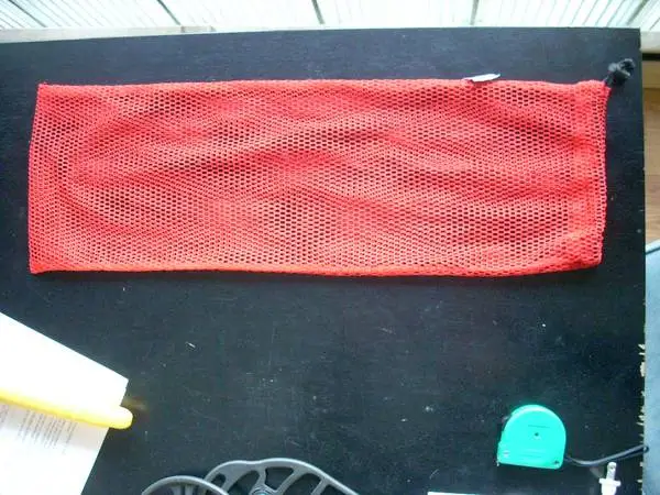 Large red mesh bag stuff sack 24x 8