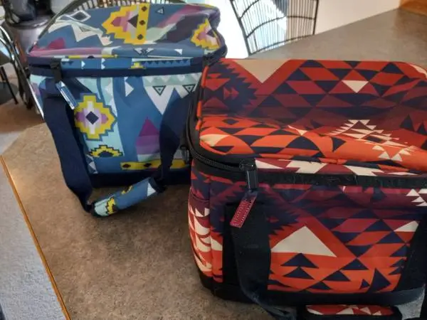 Two Soft Sided Lunch Coolers