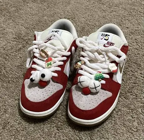 Exclusive Christmas Red Nike Dunks Size 10.5