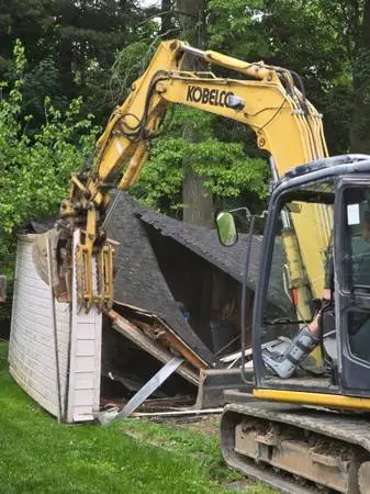 Tree work/ concrete/demos