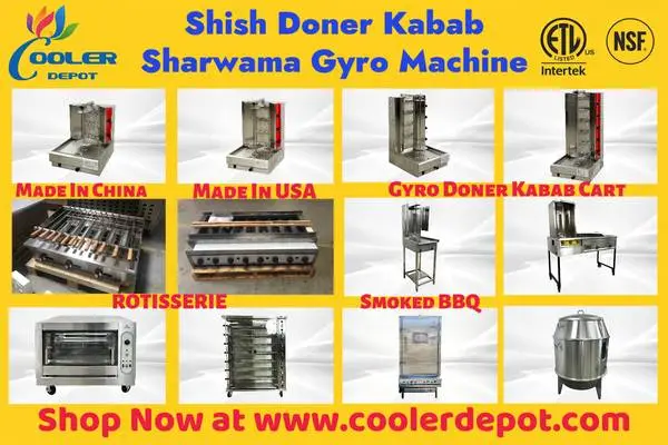 shish kabab broiler Shawarma Machine Rotisserie Broiler Radiant CharBr