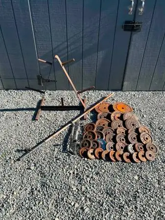 Gym Weight Tree, Barbell Weights and dumbbell bar