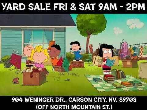 Yard Sale Carson City Fri Sat