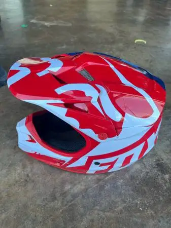 Fox open faced helmet