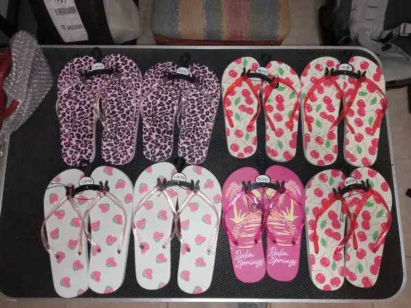 8 pair womens slides sandals fkip flops
