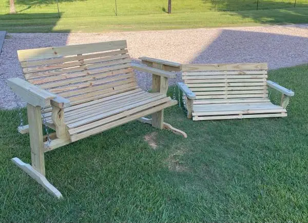 Porch swing, glider