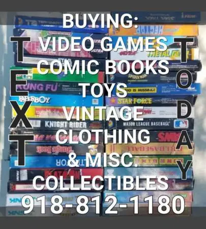BUYING Video Games, Vintage Toys, & Comic Books and MORE