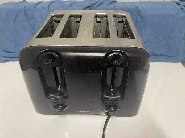 2 Loaf Bagel Bread Slice Electric Toaster Toasting Machine White Black