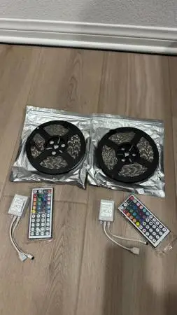 2x 16.4FT RGB Flexible LED Strip Light Lamp Kit