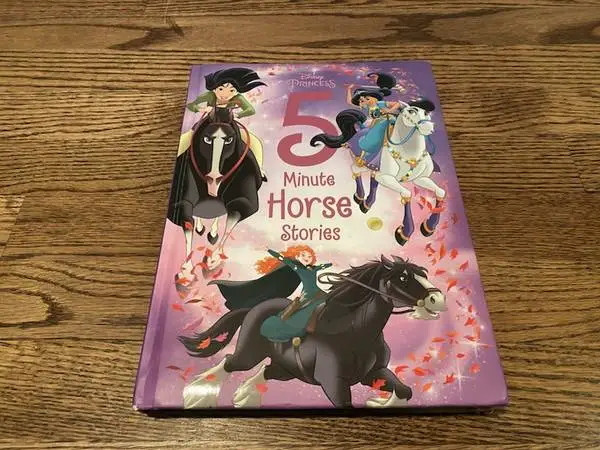 DISNEY 5 MINUTE HORSE STORIES LARGE Hardcover BOOK