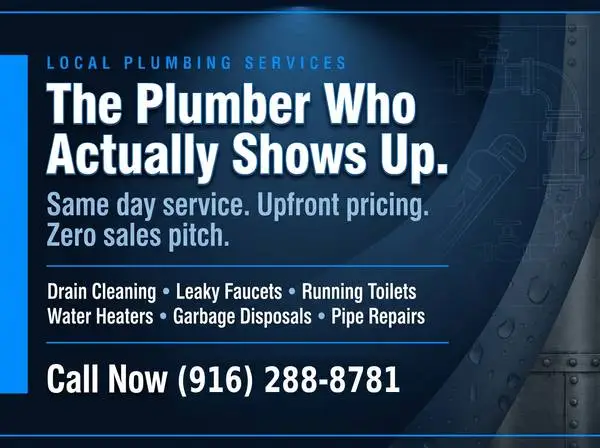 💧PLUMBER - Same Day Plumbing – No Callbacks, No Runaround, No Mess
