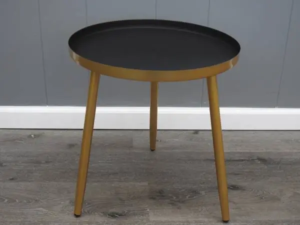 Two Matching Metal End Tables