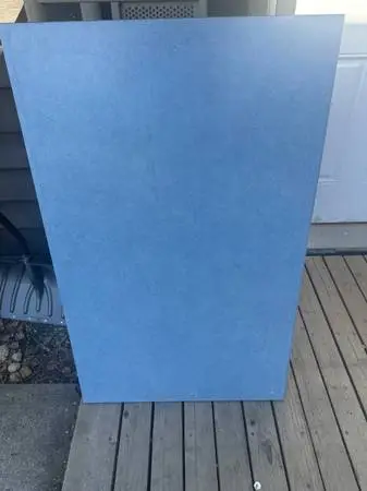 Blue countertop