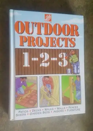 The Home Depot Outdoor Projects 1-2-3 Hardcover Book Never Used Condition
