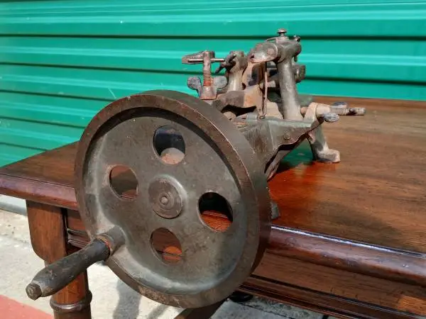 ANTIQUE 1880s MK AUTOMATIC SAW BLADE TOOTH SETTER - SUPER RARE