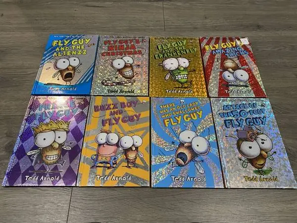 FLY GUY BY TED ARNOLD ~ 8 HARDCOVER BOOKS Excellent condition