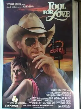 Fool For Love Movie Poster (Rare, Original, MINT)( Shepard & Bassinge