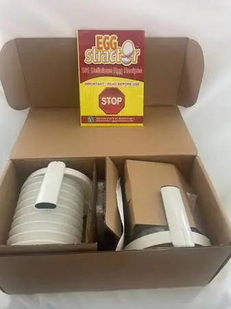 (2) Eggstractor and Manual With Receipes - As Seen On TV