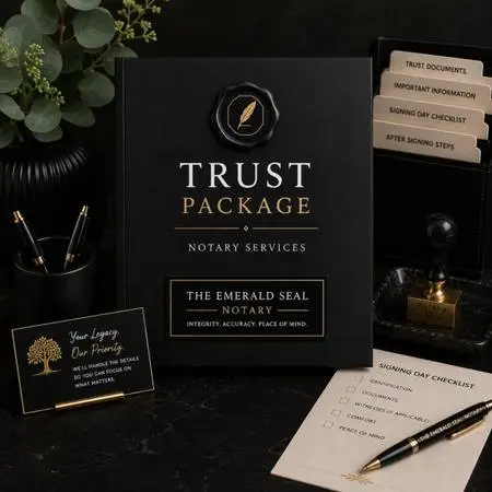 Living Trust and Trust Documents Notary Public Package (Up to 15 Documents) 24/7