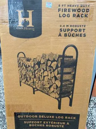8ft firewood rack