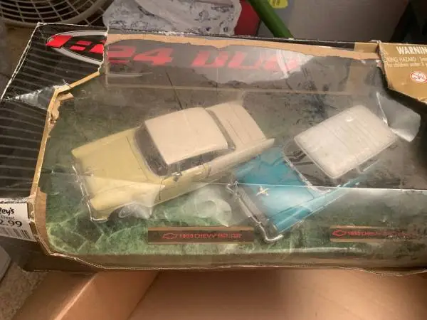55 chevys Toy model cars.