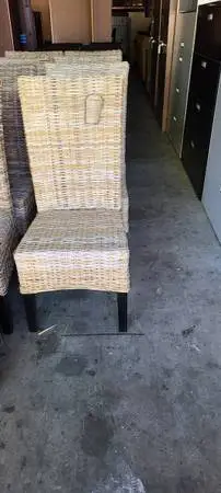 Wicker Patio Chairs-Set of 8