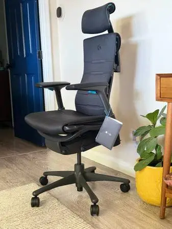 Herman Miller Logitech x Embody in Like New Condition with Atlas Headrest