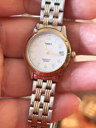 Timex Indiglo  WR 30M Women’s Two Tone Watch.