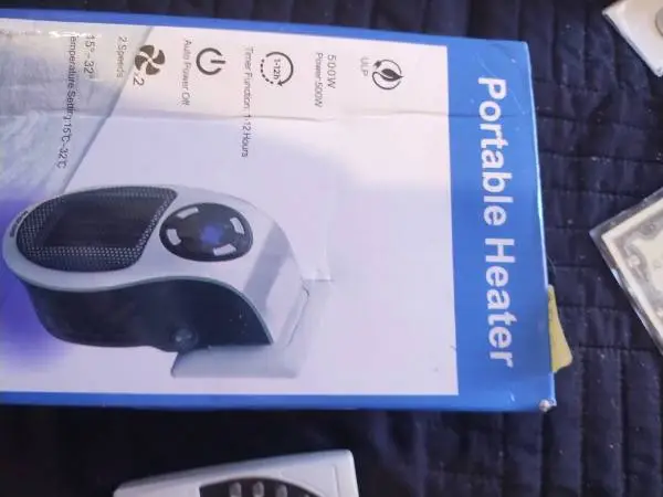 $30 TODAY*NEW BOXED AC WALL PLUGIN HEATER W/REMOTE*SAFE*HEATS LG AREA