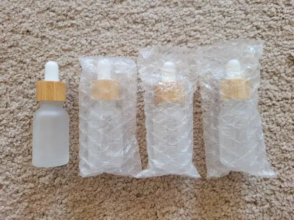 Brand New Frosted Glass Dropper Bottles UV Protection 4-Pack / 1.2 oz