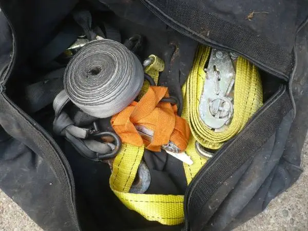 Tow chains and ropes and wire ropes