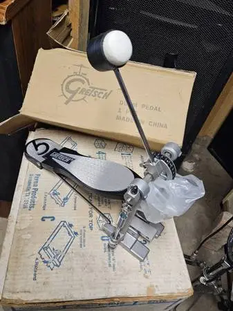 Kick pedal for bass drum made by Gretsch