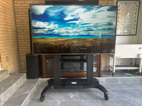 75 LG Commercial TV with Commercial Stand