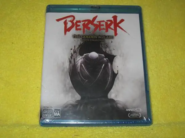 Berserk The Golden Age Arc 3 Movies - Sealed Blu-Ray Dvd - Anime OOP