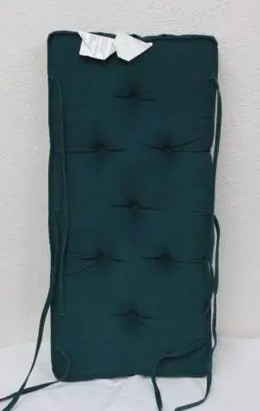 TUFTED INDOOR BENCH/LOVE SEAT CUSHION DARK GREEN 14 x 30 NEW 2 AVAIL